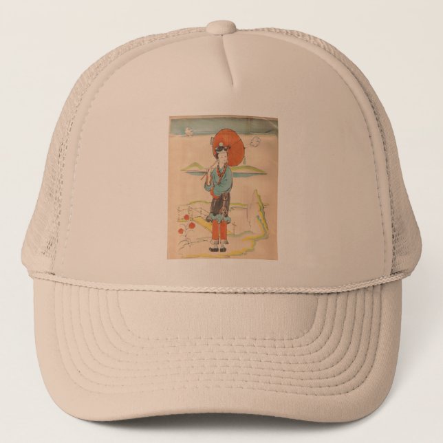 Casquette Vintage Geisha (Devant)