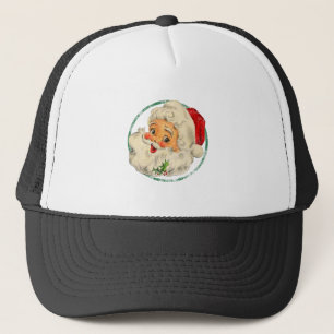 Casquette Vintage Noël Père Noël Face Vieux Mode T