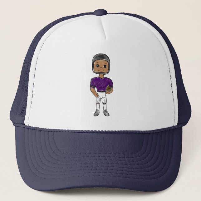 Casquette vintage retro football player (Devant)