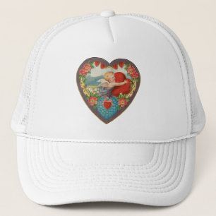 Casquette Vintage Victorien Saint Valentin Coeurs de Cherub