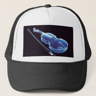 Casquette Violon bleu au néon