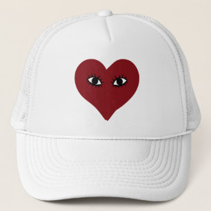 Casquette Visage cardiaque Abstrait