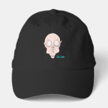 Visage de dessin animé effrayant et drôle