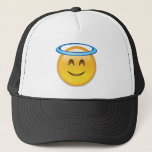 Casquette Visage de sourire avec le halo Emoji