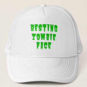 Casquette Visage de Zombie au Repos - Drôle d'Halloween 2022