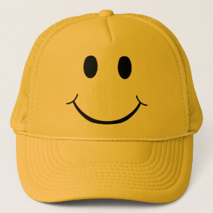 Casquette Visage Jaune Heureux Classique des Années 70