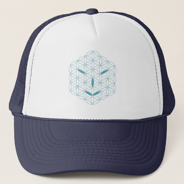 Casquette Visage sacré - Arcturian 02, Sea Green-Tr. (Devant)