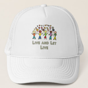Casquette Vivez et laissez vivre