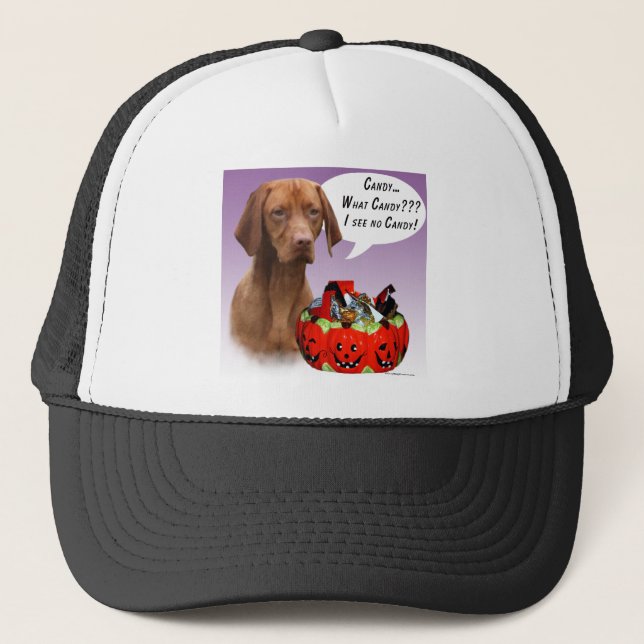 Casquette Vizsla Halloween Candy (Devant)