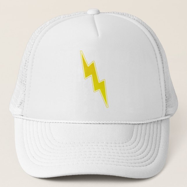 Casquette Vlan - boulon de foudre jaune (Devant)