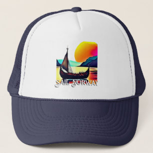 Casquette Voilier Norvège avec Vikiing Ship