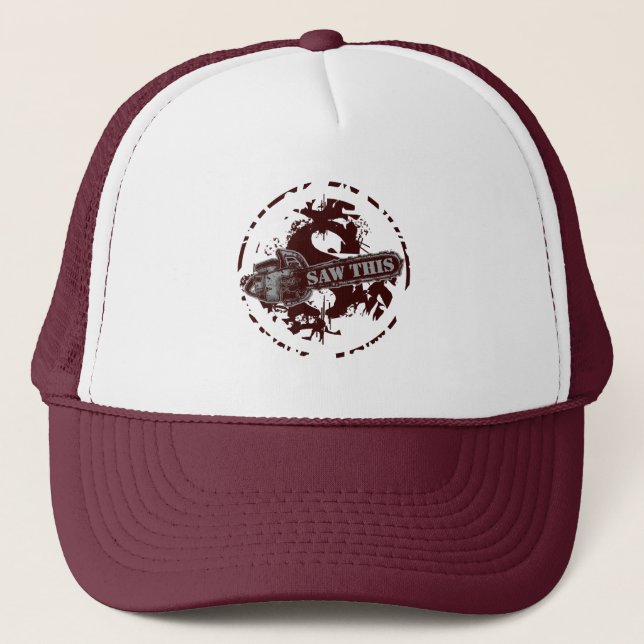 Casquette VOIR CECI -Spatter Oval Burgundy (Devant)