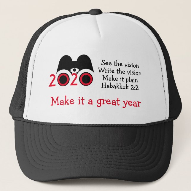 Casquette VOIR LA VISION 2020 Jumelles Customisées (Devant)