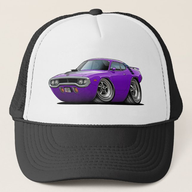 Casquette Voiture 1971-72 Pourpre-Noire de Roadrunner (Devant)