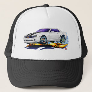 Casquette Voiture 2010 Blanc-Noire de Camaro