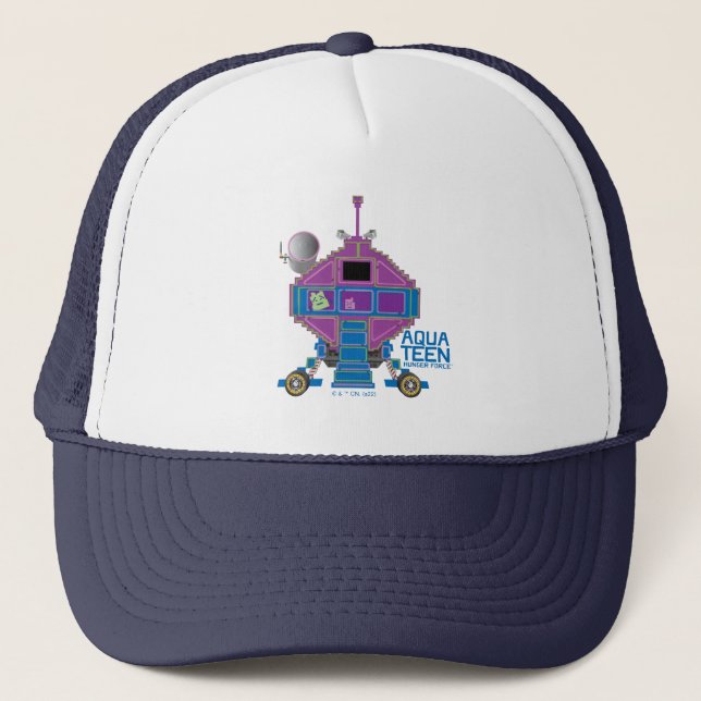 Casquette Voiture Aqua Ado Hunger Force Mooninites (Devant)