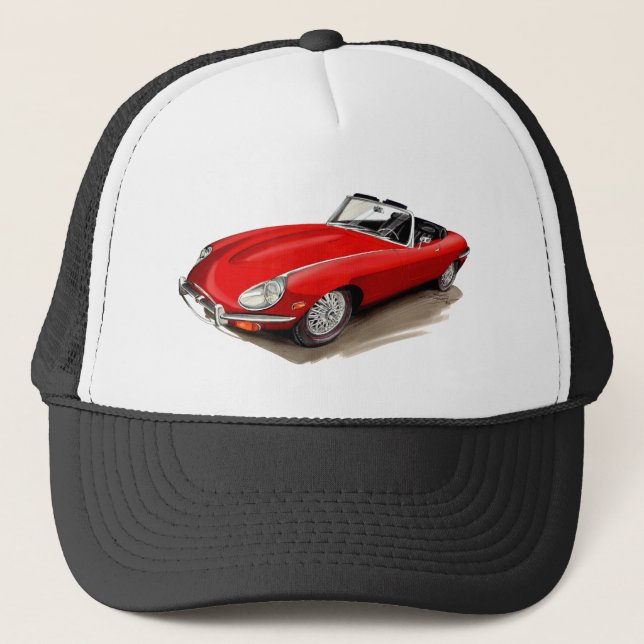 Casquette Voiture de rouge de Jaguar XKE (Devant)