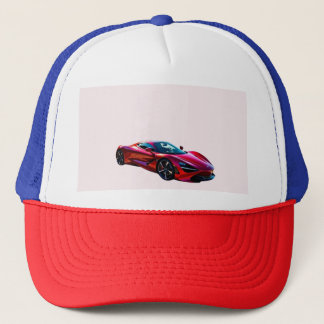 Casquette Voiture de sport de luxe rouge - Design de Superca