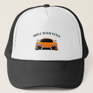 Casquette Voiture de sport vibrante avec néon lumineux