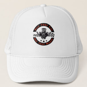 Casquette Voiture Drag Moteur Racing Voiture V8 Ventilateur 