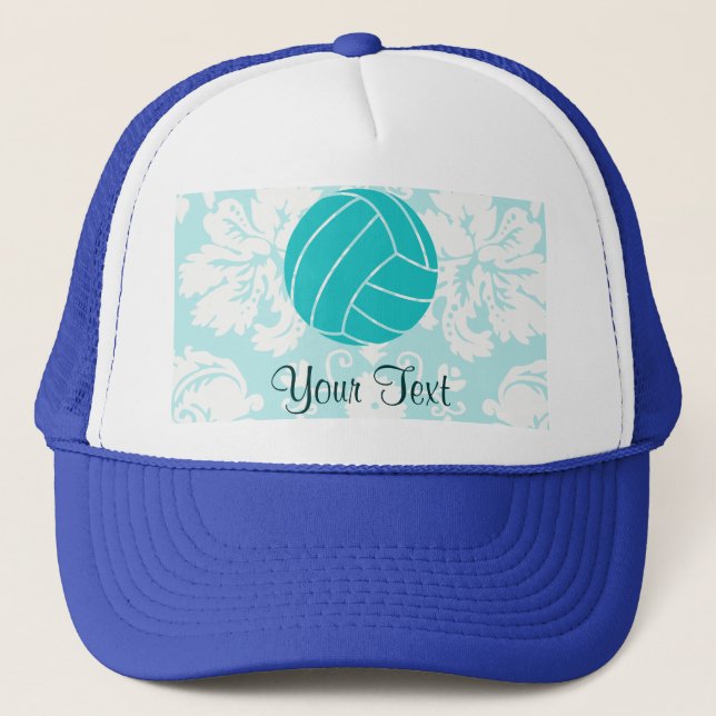 Casquette Volley-ball turquoise (Devant)
