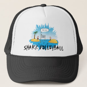 Casquette Volleyball de requin dessin animé drôle