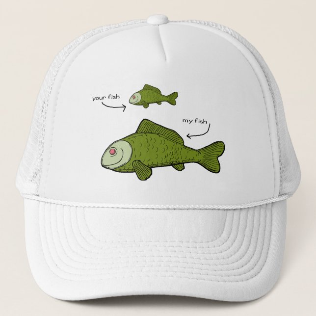 Casquette Vos poissons. Mes poissons. Sujets de taille ? ! (Devant)