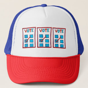 Casquette VOTE Élection Jour du scrutin Vote du bulletin de 