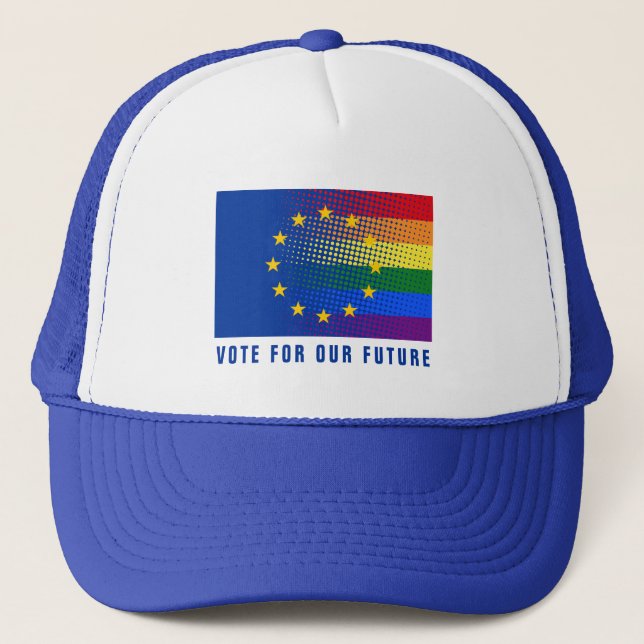 Casquette Voter Pour Notre Future Europe Election Democracy (Devant)