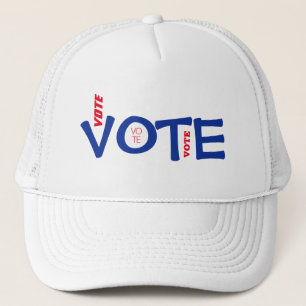 Casquette Votez rouge blanc et bleu