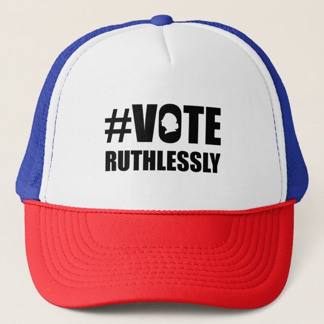 Casquette VOTEZ SANS RÉSERVE, RBG célèbre pour les droits de (Devant)