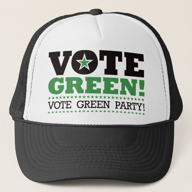 Casquette Votez Vert ! Votez Parti Vert ! (Devant)