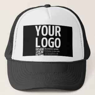 Casquette Votre logo avec code QR et texte modifiables