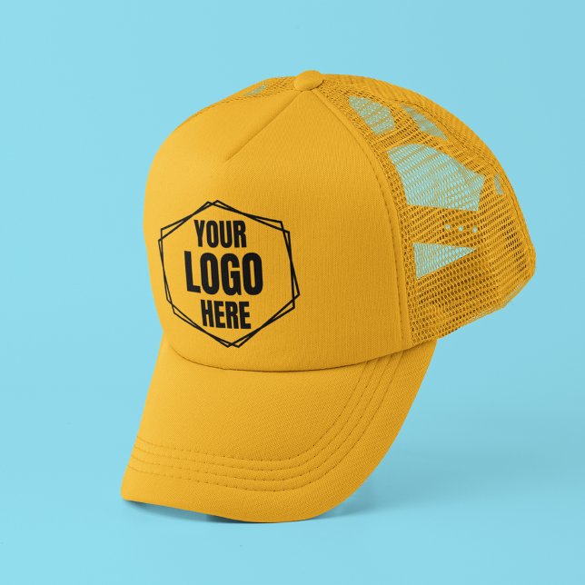 Casquette Votre logo ici Custom Yellow Trucking Company Casq (Créateur téléchargé)