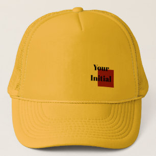 Casquette Votre monogramme initial en or
