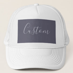 Casquette Votre nom Écriture lavande élégante sur fond vio