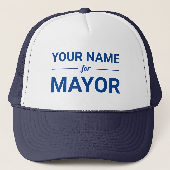 Casquette Votre nom pour le support d'élection de texte pers (Devant)
