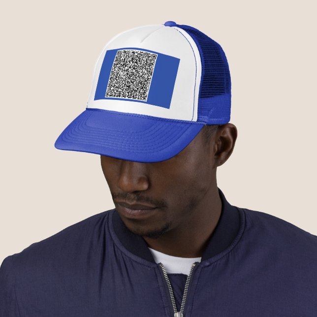 Casquette Votre QR Code Scan Info Trucker Chapeau Choisir la (En situation)