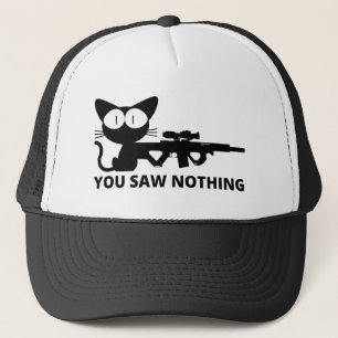 Casquette Vous n'avez rien vu Chat