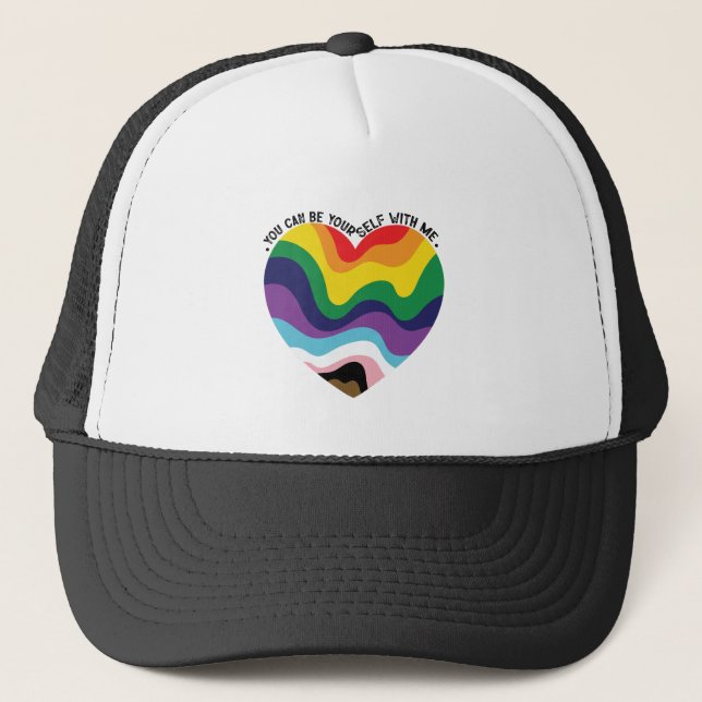 Casquette Vous Pouvez Être Vous-Même Avec Moi, LGBT Transgen (Devant)