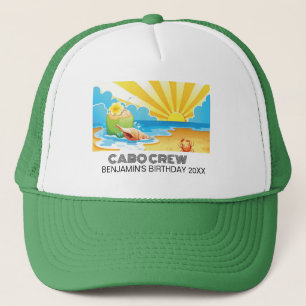 Casquette Voyage Anniversaire Rétro Coucher de Soleil Équipe