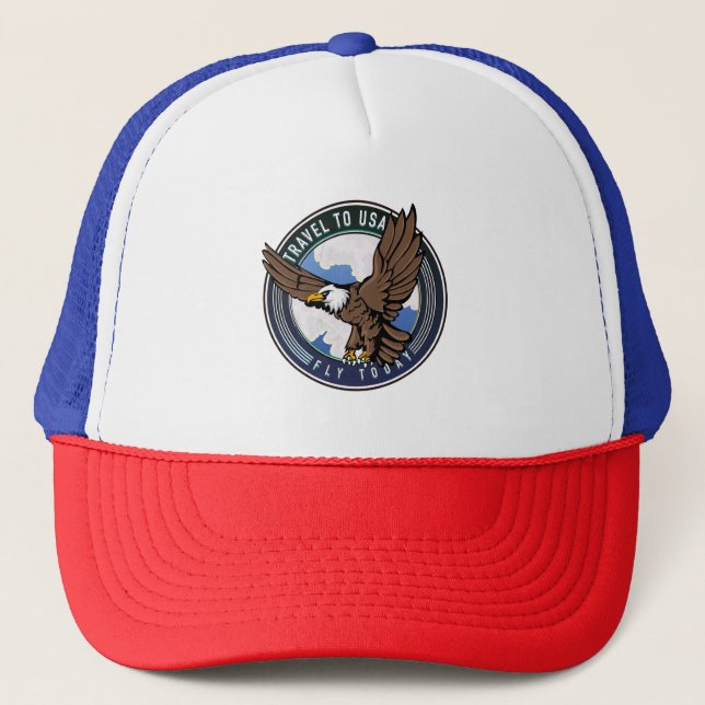 Casquette Voyage aux USA Fly today logo (Devant)