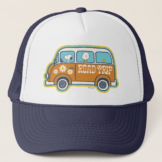 Casquette Voyage sur route | Peanuts Road Trip Van (Devant)