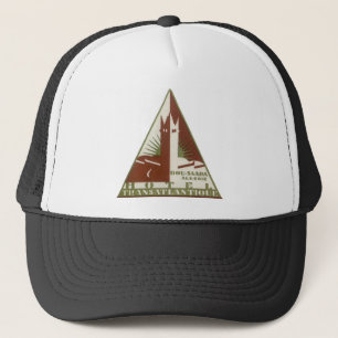 Casquette Voyage Vintage, Hôtel Trans Atlantique, Algérie