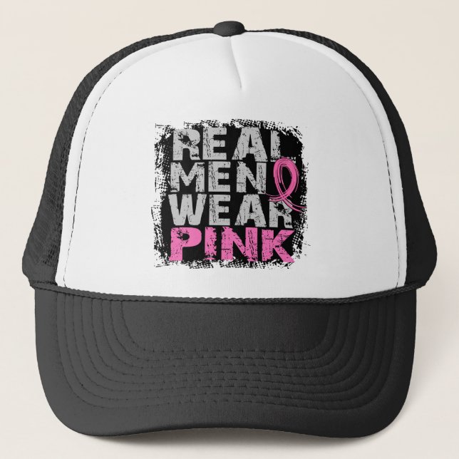 Casquette Vrai rose de vêtements pour hommes de cancer du (Devant)