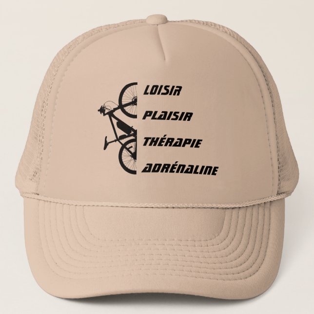 Casquette VTT adrénaline (Devant)