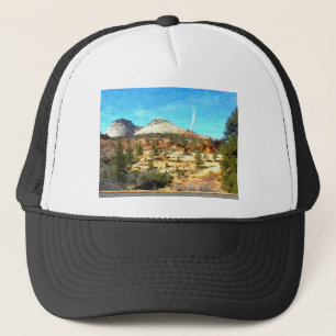 Casquette Vue du sud de l'Utah avec le sol rouge