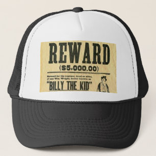 Casquette Wanted billy the kid Hat