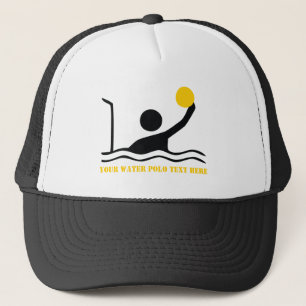 Casquette Water polo player black silhouette custom