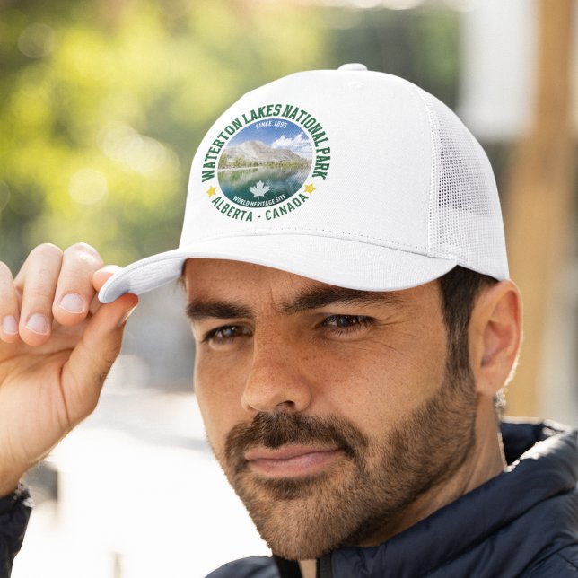Casquette Waterton Lakes National Park Alberta Canada (Créateur téléchargé)
